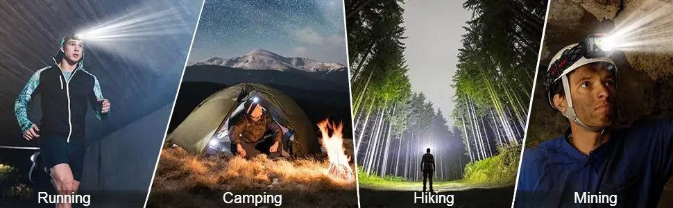8 Modes Motion Sensor XPE+COB LED Headlamp Flashlight USB Rechargeable Waterproof Camping Head lamp Running Fishing headlight